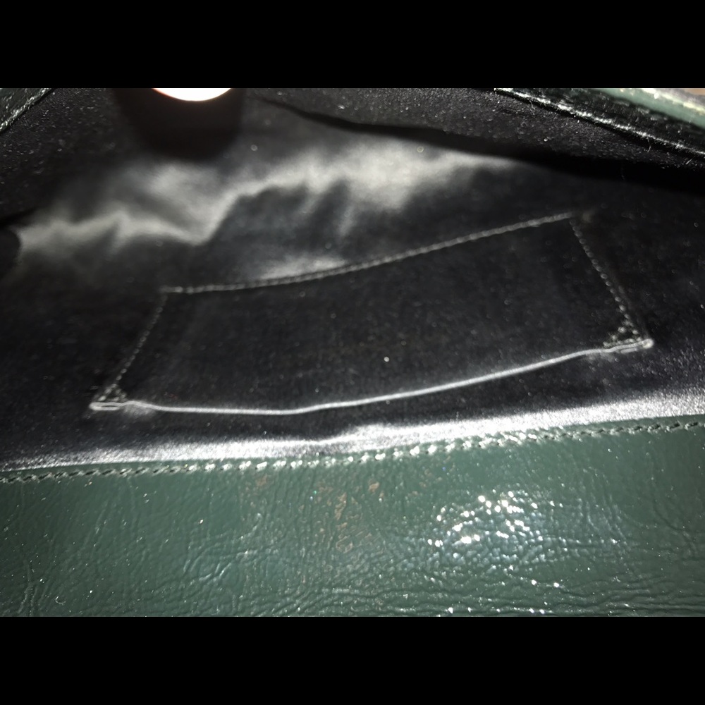 YSL Belle de Jour Patent Clutch in Forest Green - Picture 5 of 5