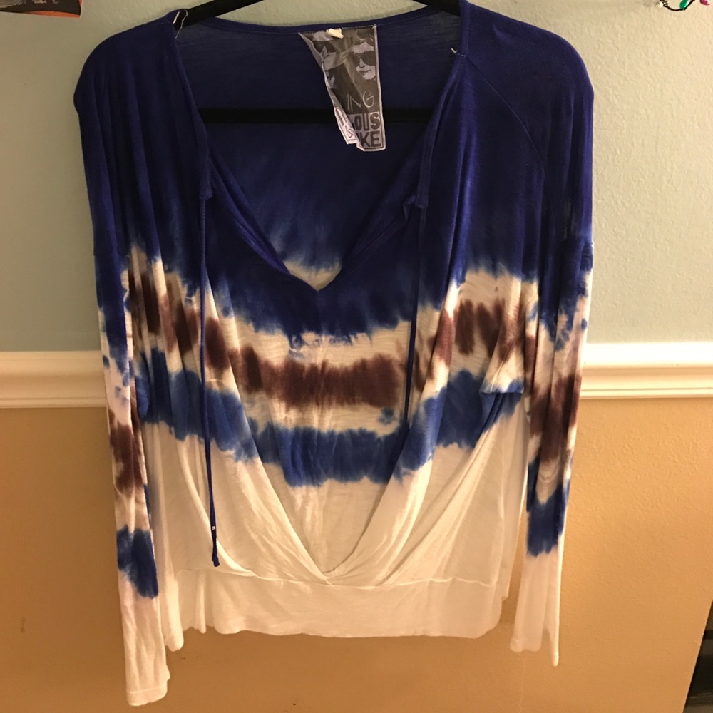 Young Fabulous & Broke tye dye 3/4 sleeve