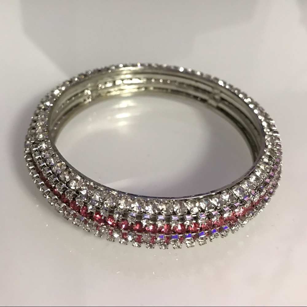 Rhinestone Crystal Bangle Bracelet