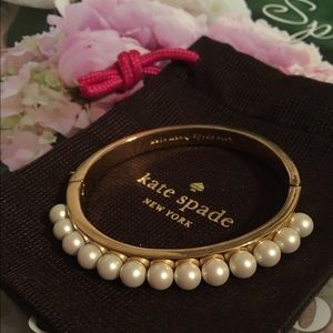 Kate Spade pearl and gold bangle
