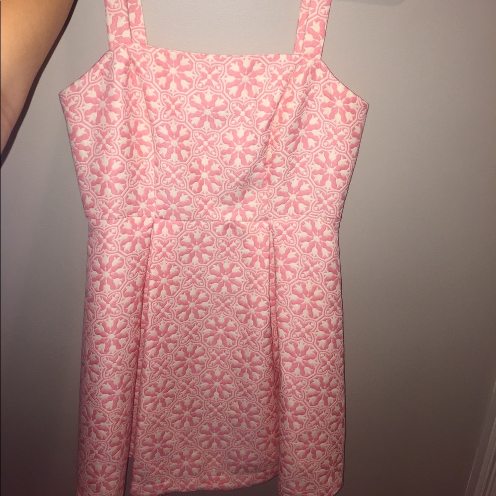 Pink and Cream patterned sundress