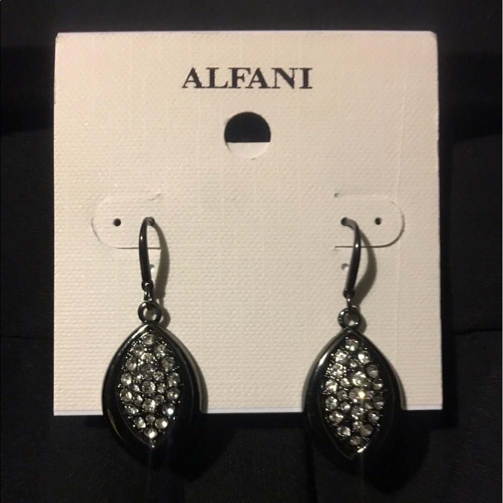 *BOGO* Alfani Black drop CZ earrings