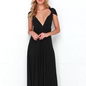 Tricks of the trade black maxi dress
