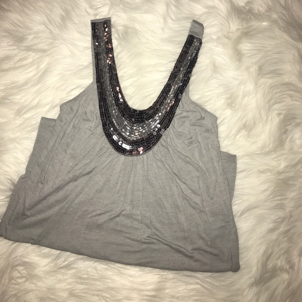 Forever 21 silver sequined shirt
