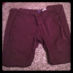 NYDJ maroon pants