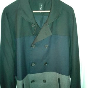 Mens tricolor mens blazer style coat.