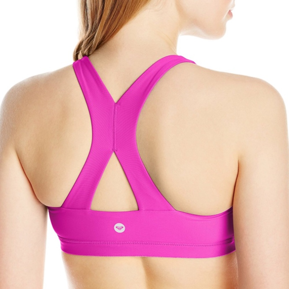 🆕Roxy Juniors Spirit Bra, Bright Orchid, Small - Picture 3 of 8