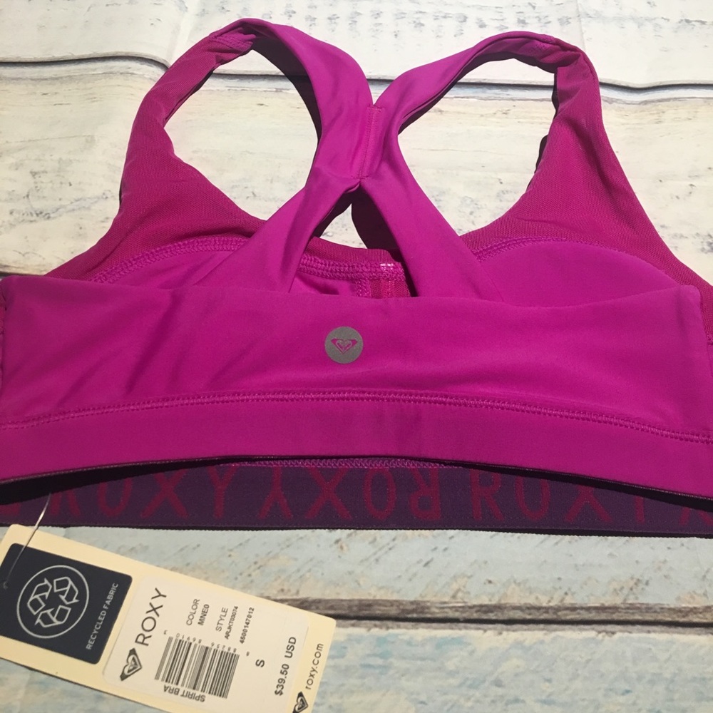🆕Roxy Juniors Spirit Bra, Bright Orchid, Small - Picture 5 of 8