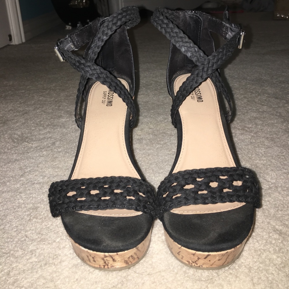 strappy wedges