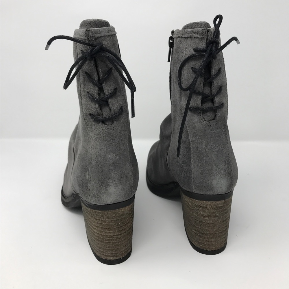 Waterproof Gray Suede Boots - Picture 4 of 5
