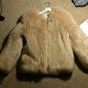 Faux fur jacket
