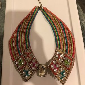 rhinestone bib necklace