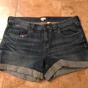 J. Crew Factory Cuffed Jean Shorts