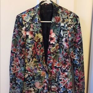 Floral silk Zara blazer