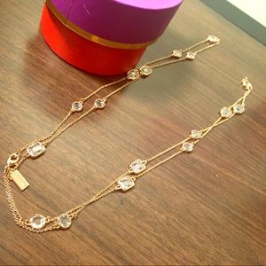 Long Rose gold Kate Spade necklace