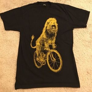 Lion on a Bike Men's Tee