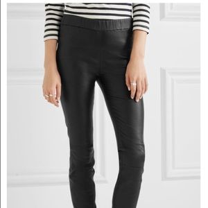 Jcrew collection real leather leggings