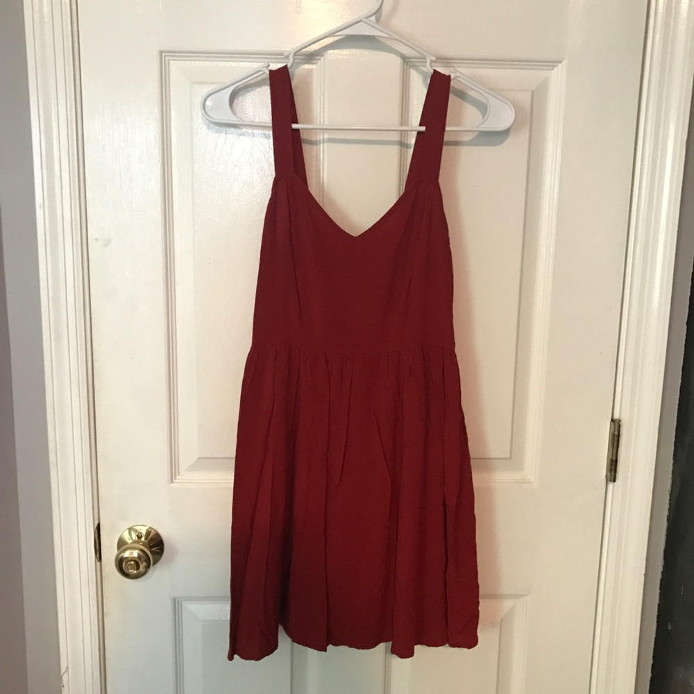 red sun dress
