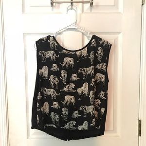 black elephant blouse