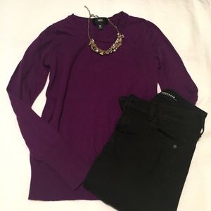 Basic Thin Purple Sweater