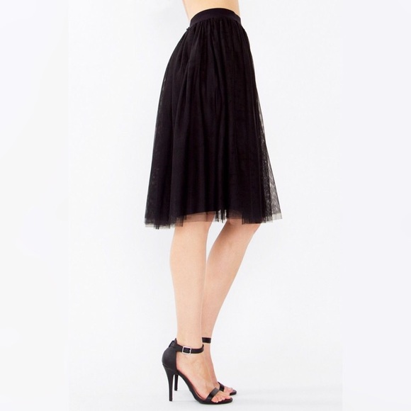 Nasty Gal Dresses & Skirts - Black Tulle Midi Skirt