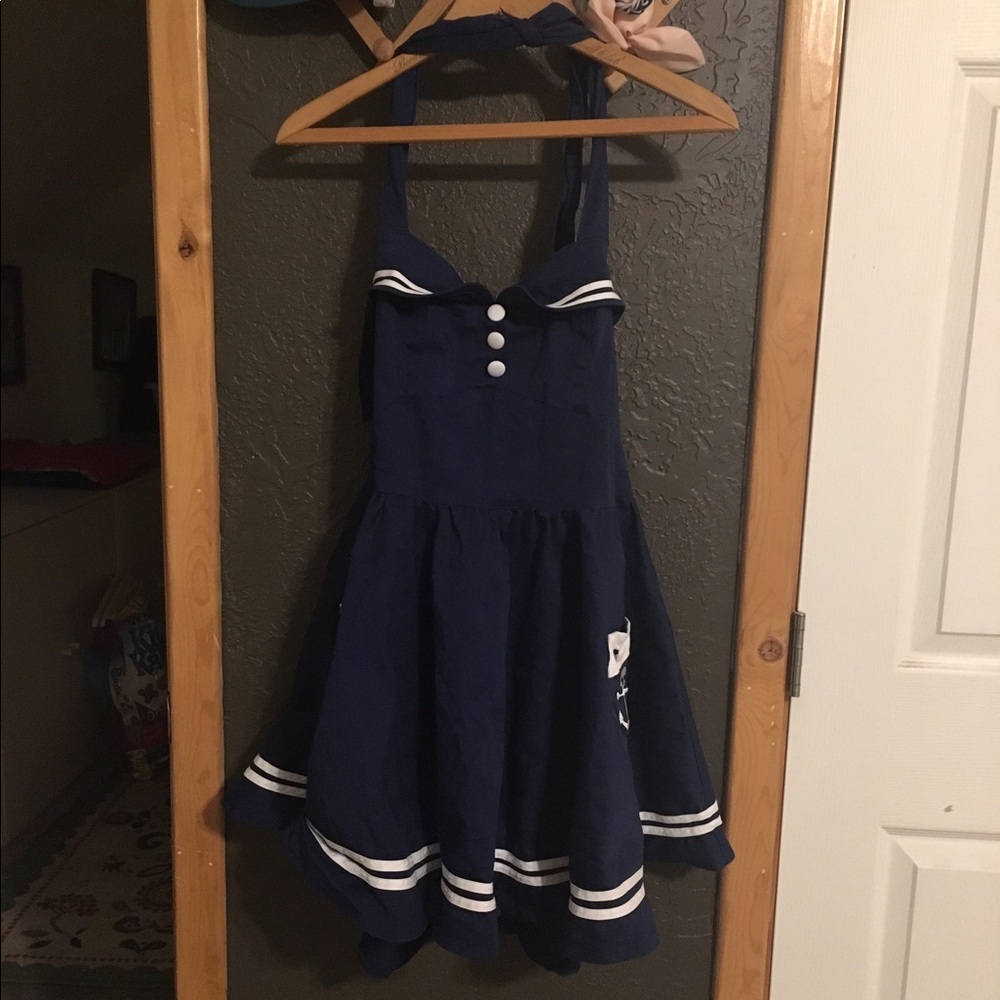 Hell Bunny Navy Sailor Dress