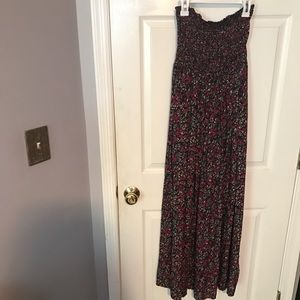 floral maxi boho dress
