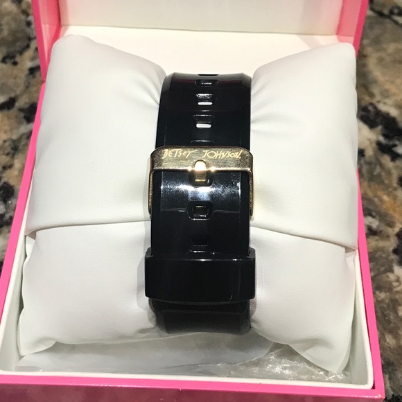 Betsey Johnson Rhinestone Leopard Print Watch main image 4