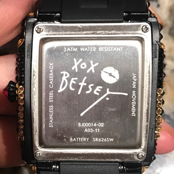Betsey Johnson Rhinestone Leopard Print Watch main image 6