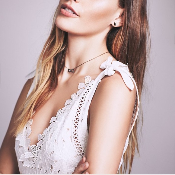 Free People by Saylor White Lace Romper. Size M. - Picture 3 of 5