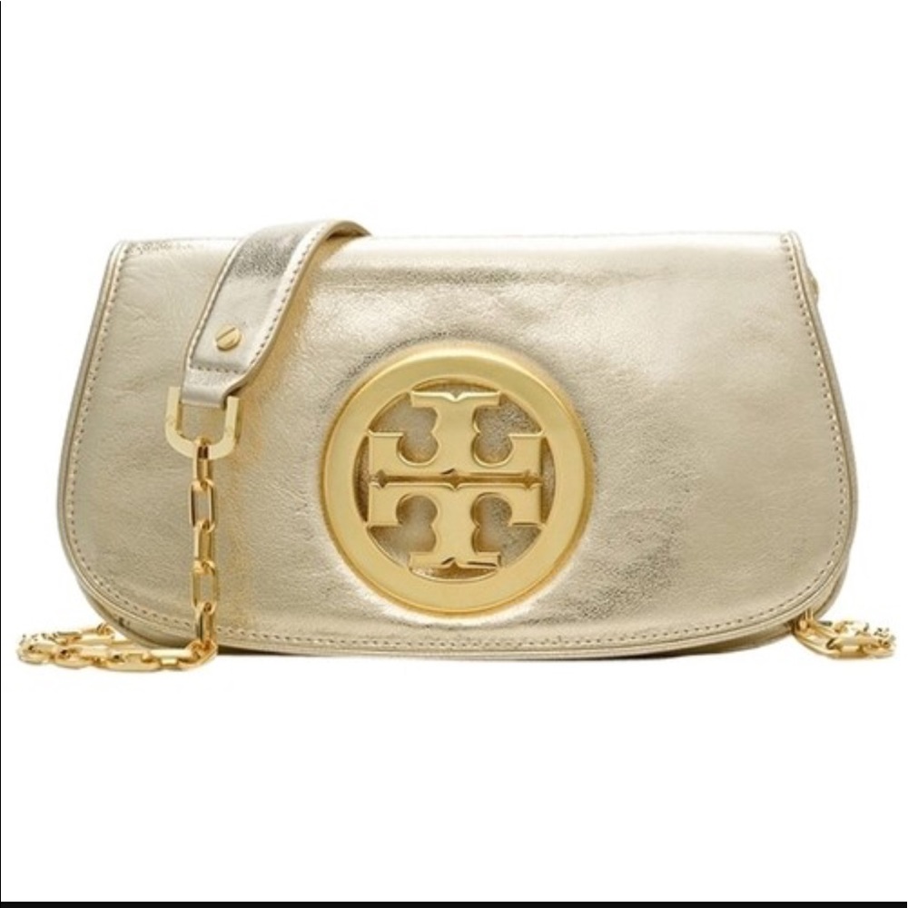 SALE!!!Tory Burch Reva Gold Shoulder Bag