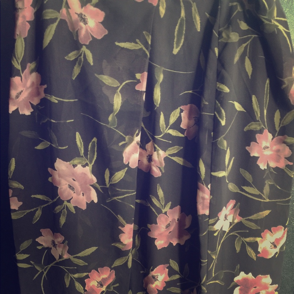 Brand New Express Dark Purple Green Long Skirt