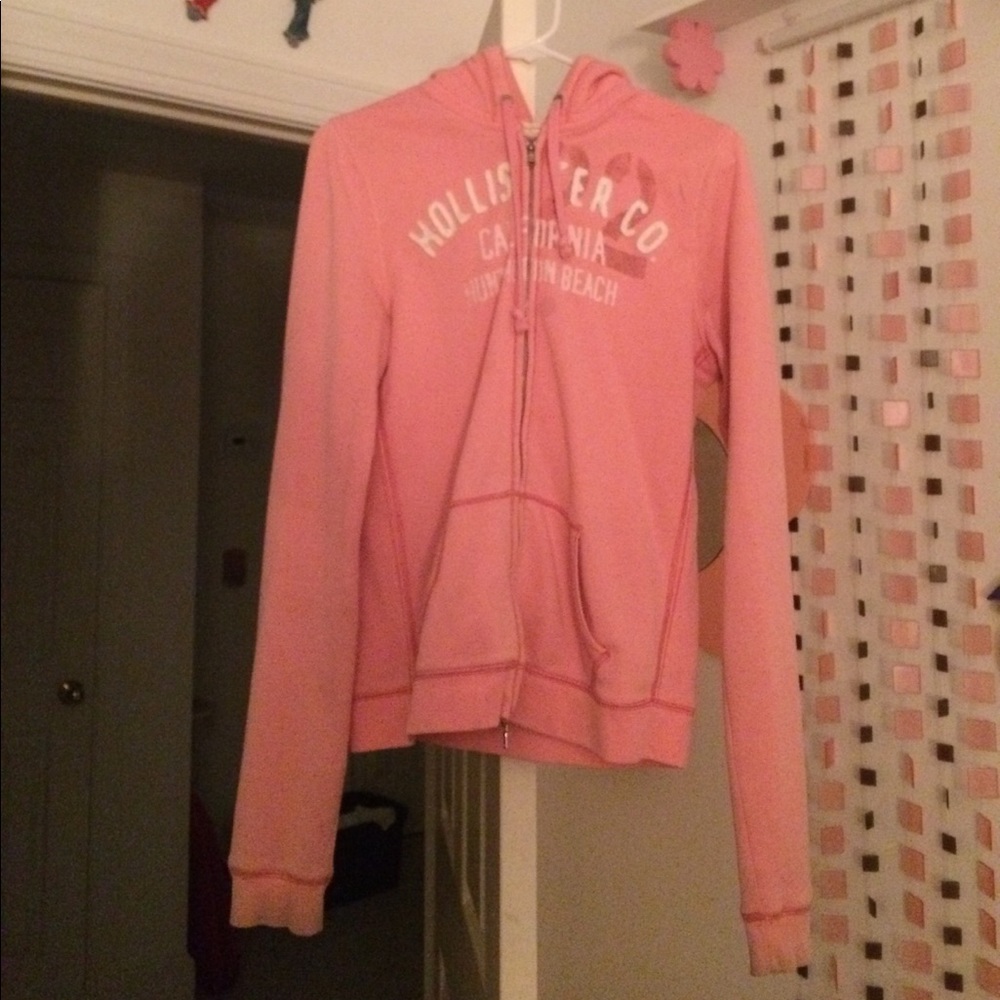 Pink Hollister Zip Jacket