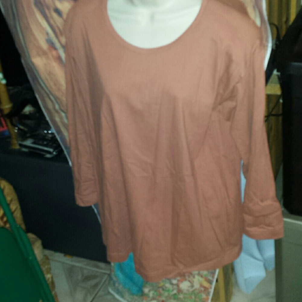 Ladies rose colored blouse. Size small.