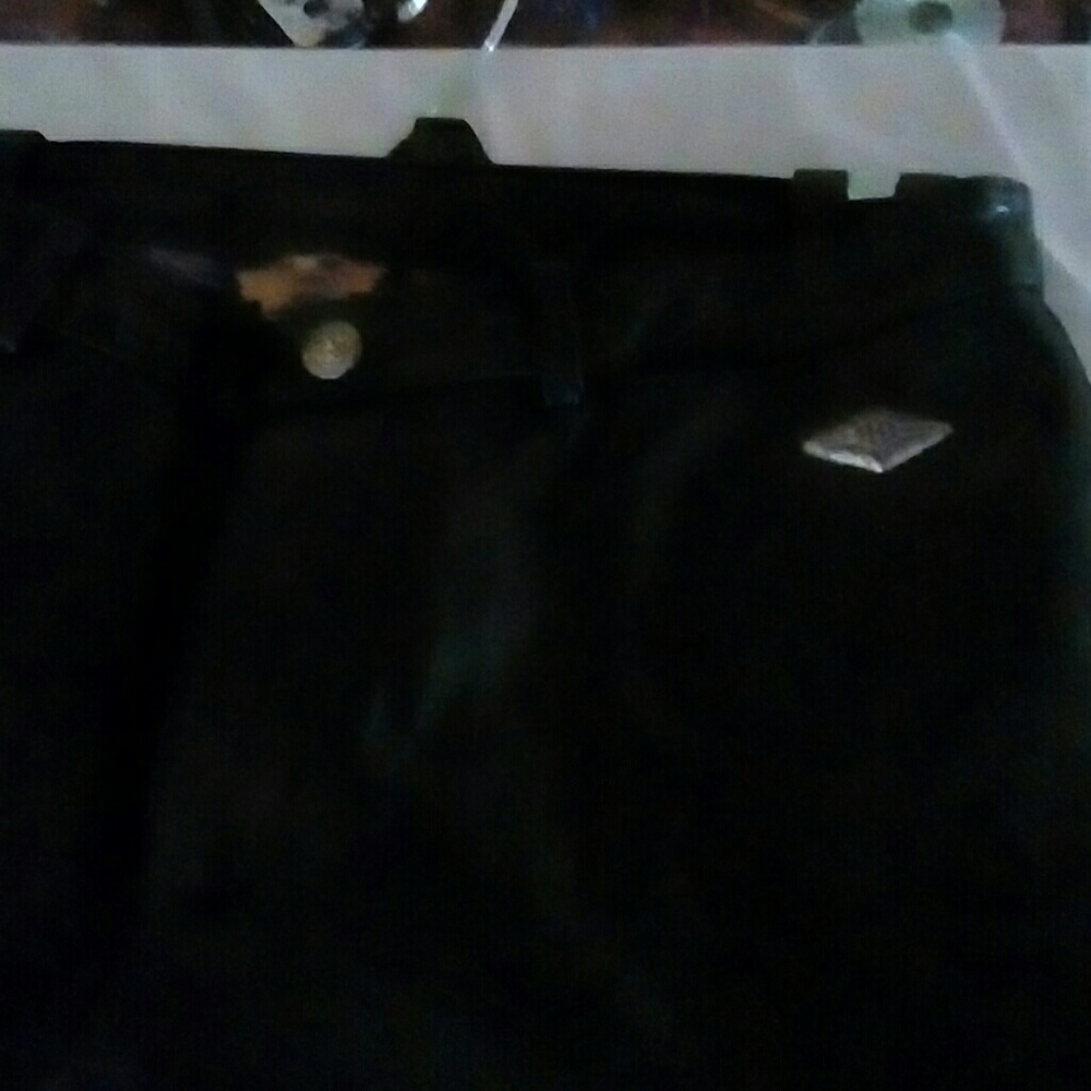 Genuine black ladies Harley Davidson leather pants