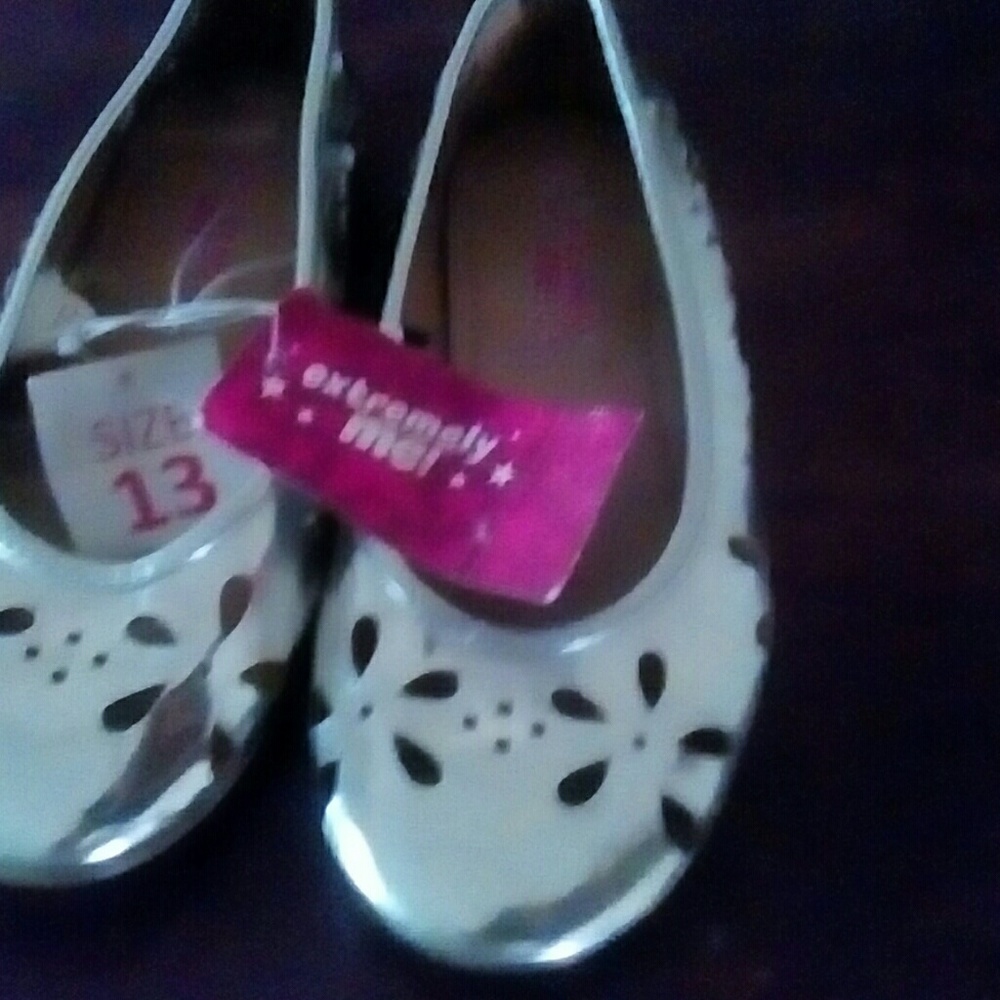 Girls silver shoes