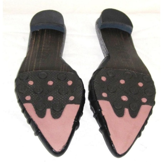 M by Morenatom Black Leather Suede Rare Vintage - Picture 7 of 8