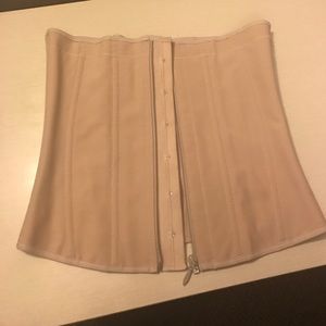 Nude zip up waist trainer 2XL