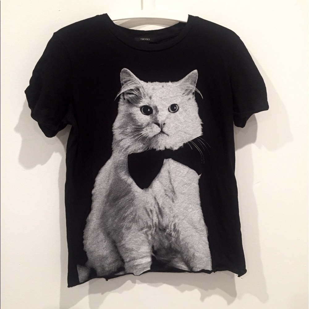Forever 21 Cat Tshirt