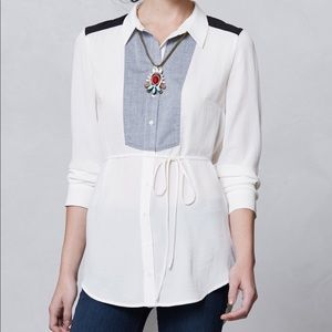Maeve Alexis Cream Blouse