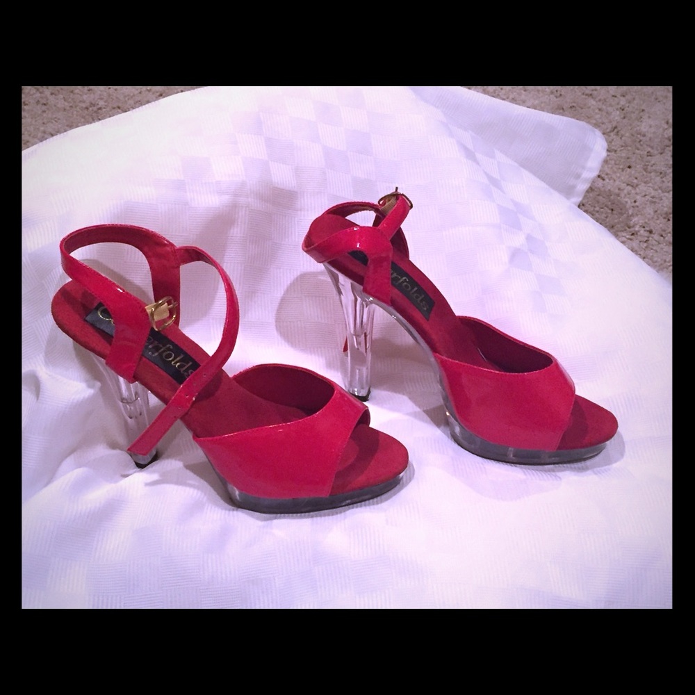 Centerfolds high heel shoes.