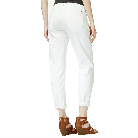 Lucky Brand Distressed Boyfriend Jeans White New! - Picture 7 of 7