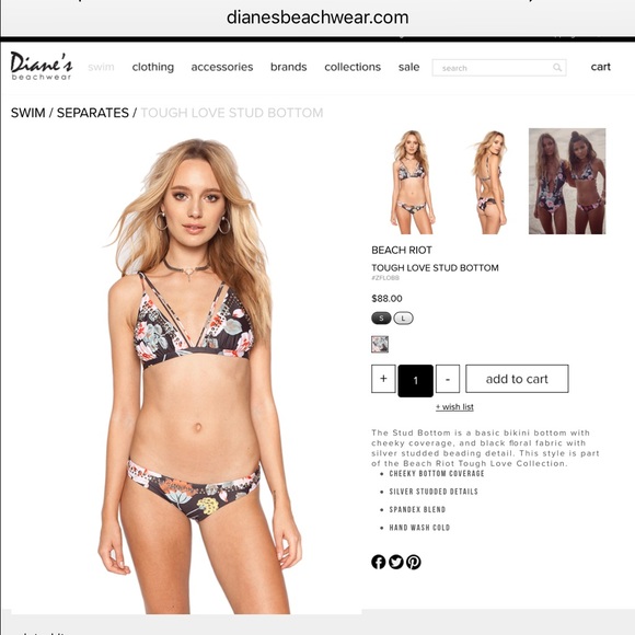 NWT Beach Riot Stud bottom - Picture 3 of 4