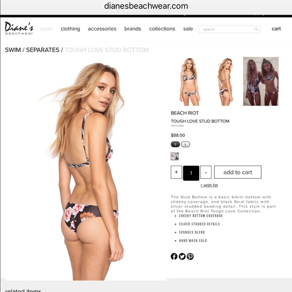 NWT Beach Riot Stud bottom - Picture 4 of 4