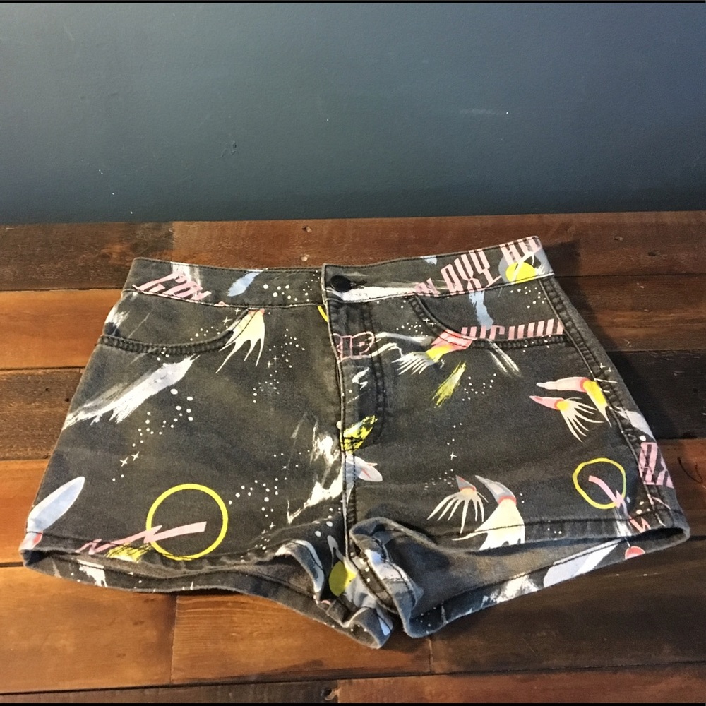 Topshop space shorts