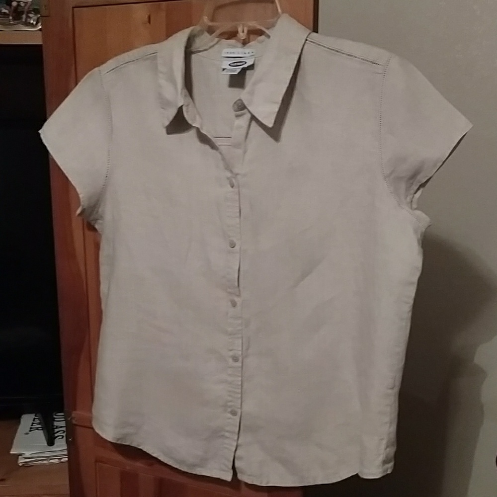 Khaki Linen Shirt