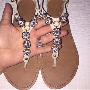 Nude sandals