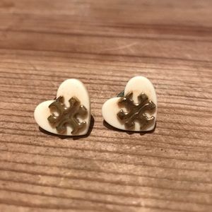 Tory Butch Heart Shaped Earrings