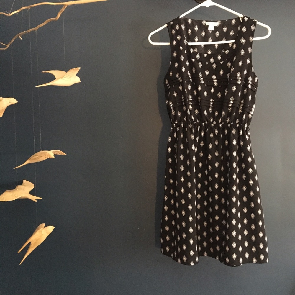 Printed target mini dress