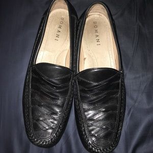 Domani woven leather loafers